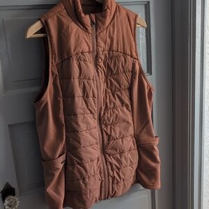 Healing Hands Burnt Orange Quilted Vest